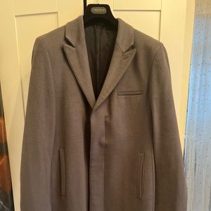 Calvin Klein collection virgin wool, and cashmere topcoat
